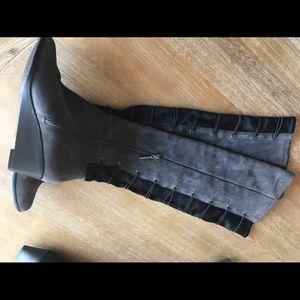 Calvin Klein over the knee suede boot